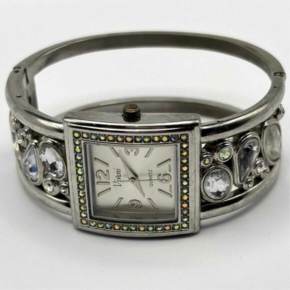 Stunning Silver Crystal Vivani Watch - Picture 3 of 4